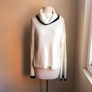 Lush Two Tone Mock Neck Sweater